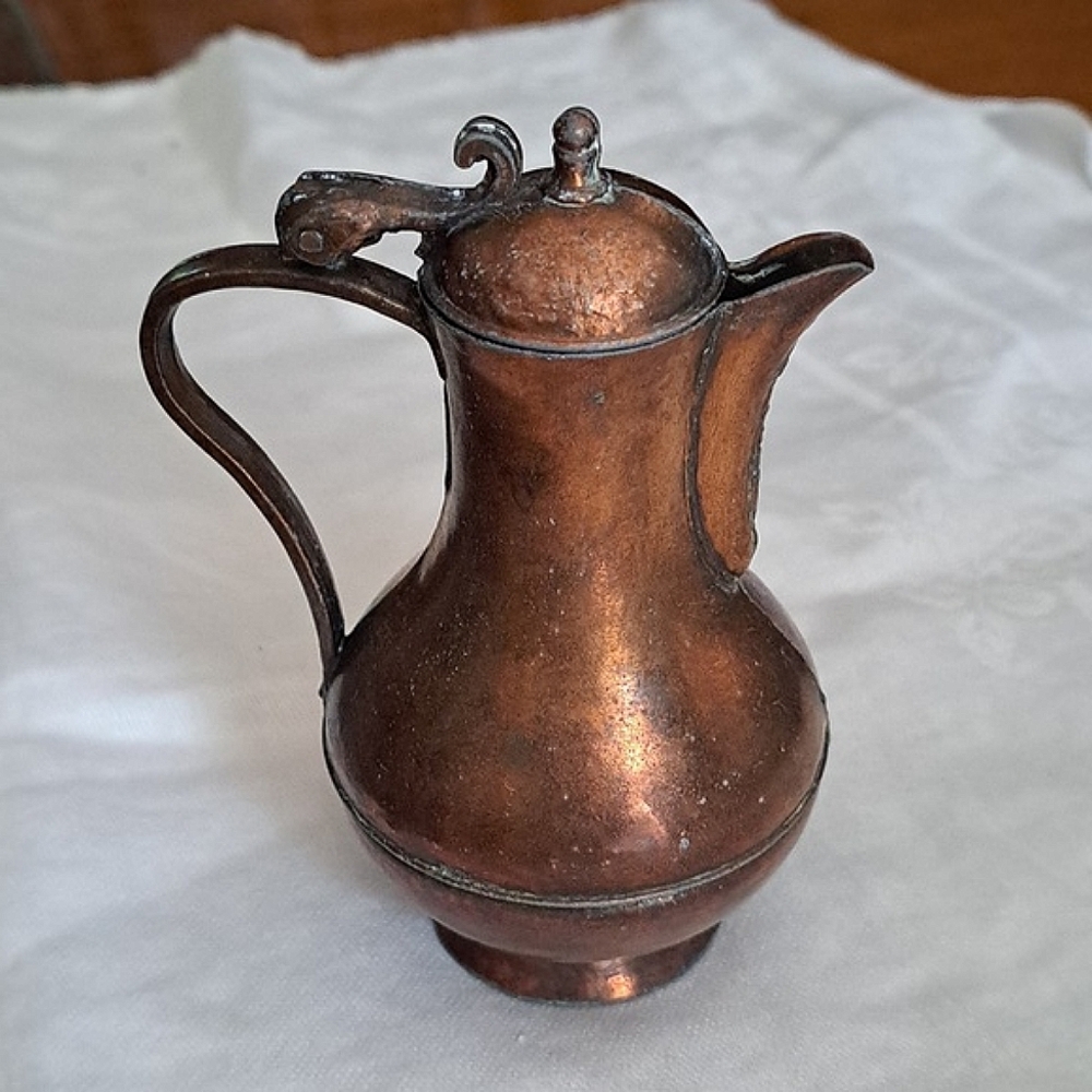 Vintage Artistic Copper Mini Pitcher/Creamer